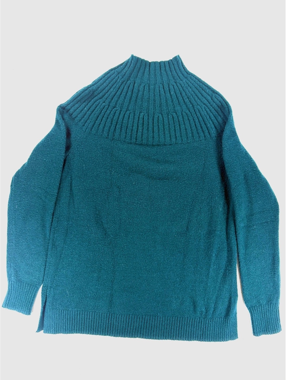 By Anthropologie Teal Turtleneck Statement Sweater - Picture 2 of 7